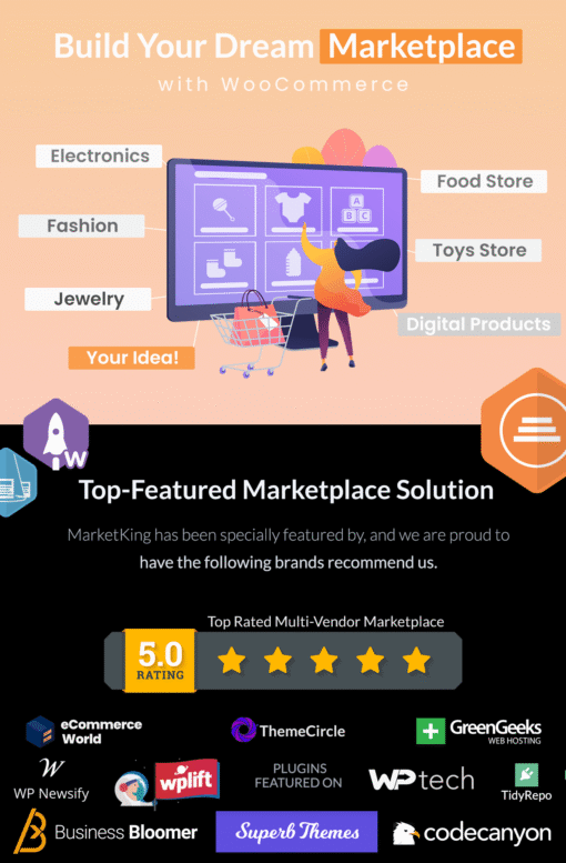 MarketKing - Ultimate Multi Vendor Marketplace Plugin for WooCommerce (Pro version)
