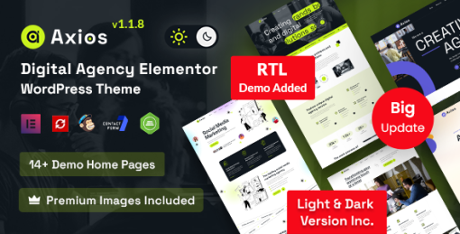 Axios - Digital Agency WordPress Theme