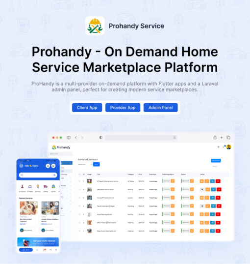 Prohandy - On-Demand Handyman & Home Service Provider Marketplace Platform - Image 2